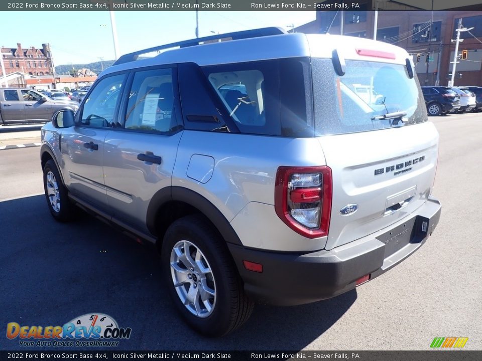 2022 Ford Bronco Sport Base 4x4 Iconic Silver Metallic / Medium Dark Slate Photo #6