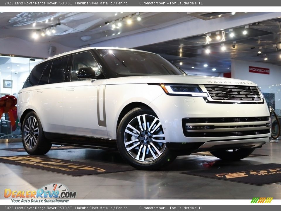 Hakuba Silver Metallic 2023 Land Rover Range Rover P530 SE Photo #46