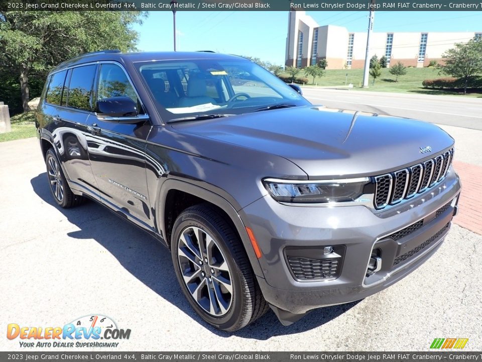 2023 Jeep Grand Cherokee L Overland 4x4 Baltic Gray Metallic / Steel Gray/Global Black Photo #7