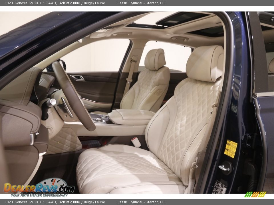 Front Seat of 2021 Genesis GV80 3.5T AWD Photo #5