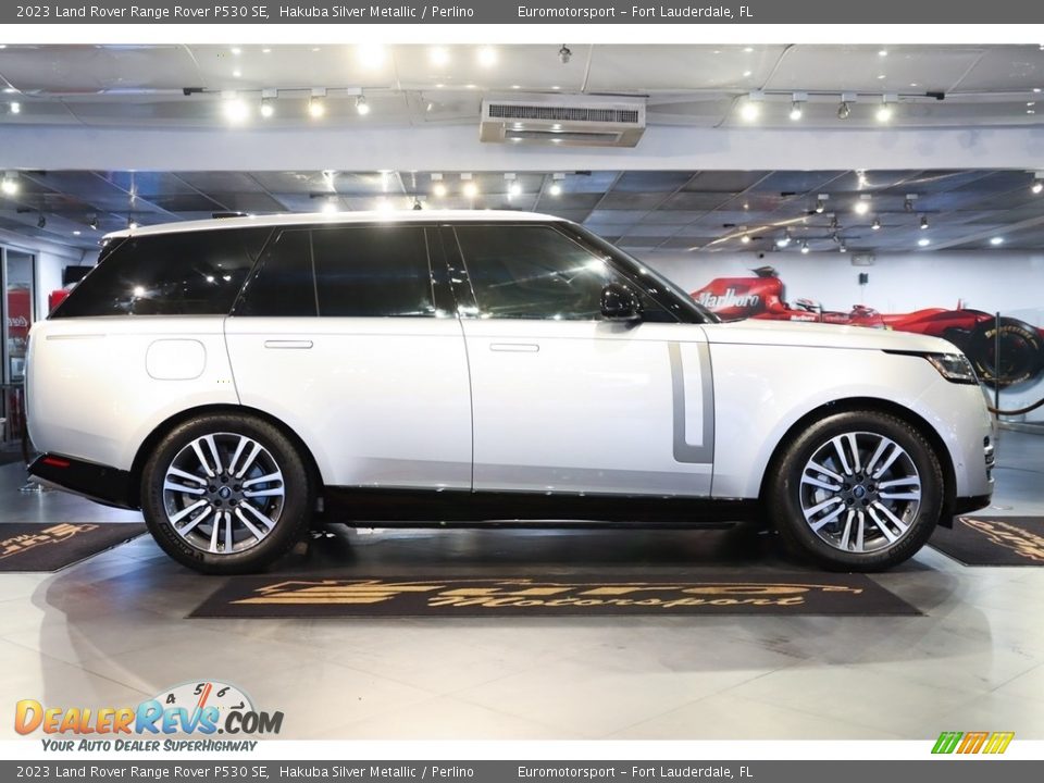 Hakuba Silver Metallic 2023 Land Rover Range Rover P530 SE Photo #49