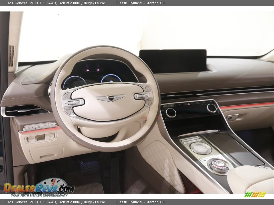 Dashboard of 2021 Genesis GV80 3.5T AWD Photo #6