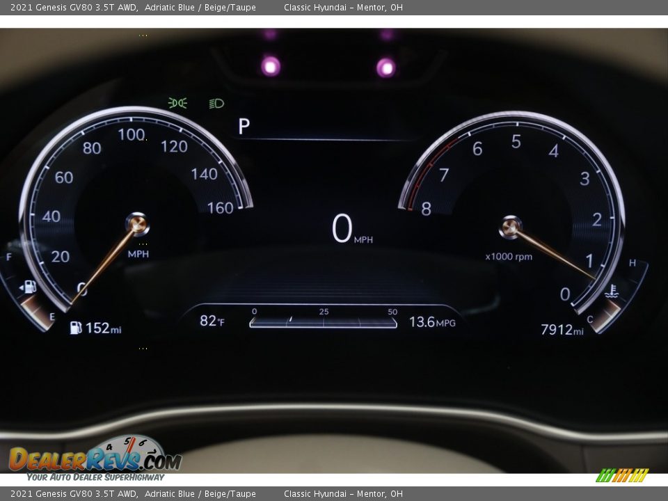 2021 Genesis GV80 3.5T AWD Gauges Photo #8