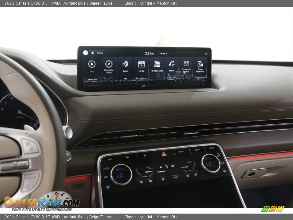 Controls of 2021 Genesis GV80 3.5T AWD Photo #9