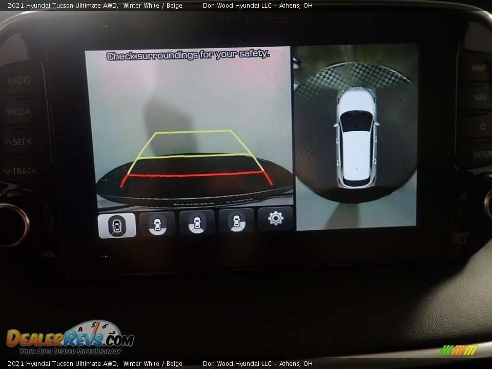 2021 Hyundai Tucson Ulitimate AWD Winter White / Beige Photo #4