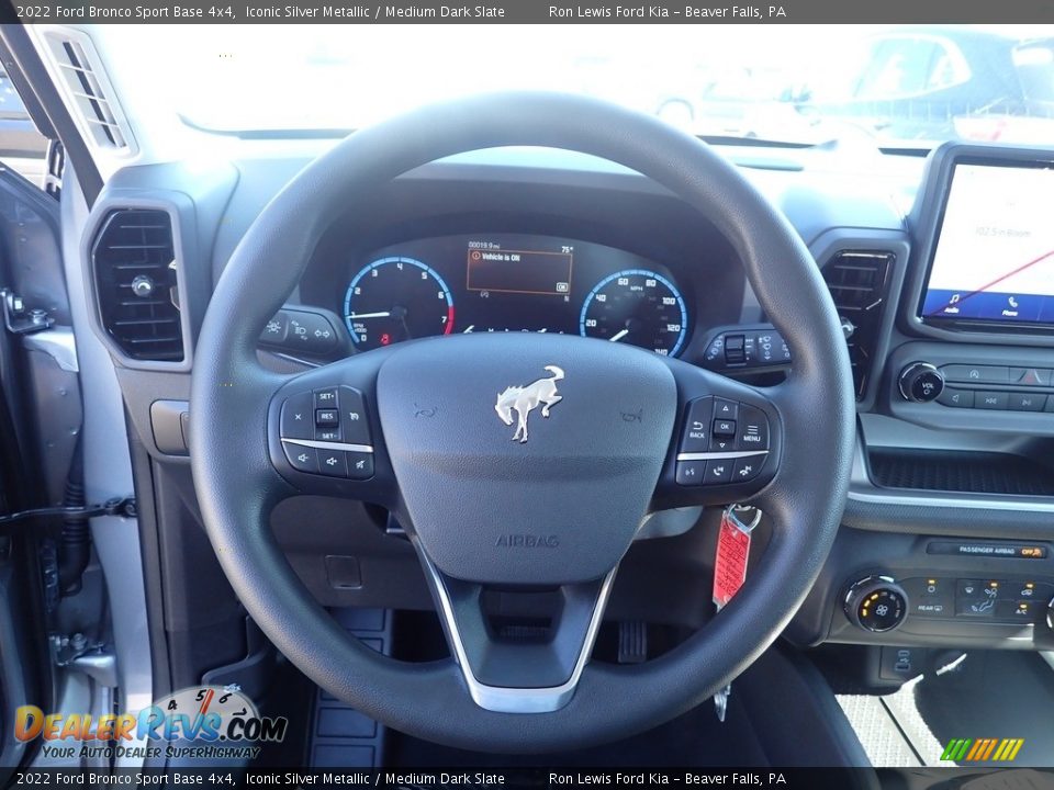 2022 Ford Bronco Sport Base 4x4 Iconic Silver Metallic / Medium Dark Slate Photo #19