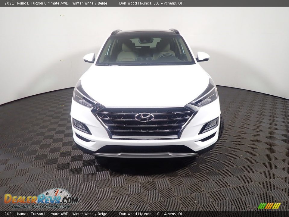 2021 Hyundai Tucson Ulitimate AWD Winter White / Beige Photo #7