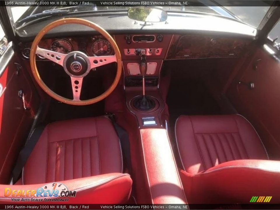 Red Interior - 1966 Austin-Healey 3000 MK III Bj8 Photo #14