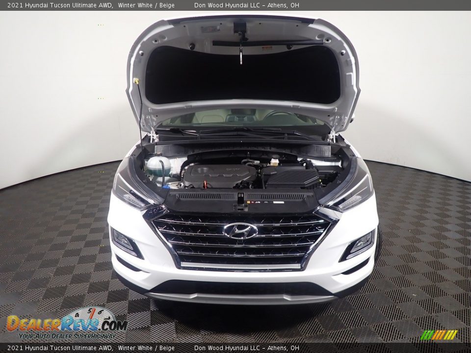 2021 Hyundai Tucson Ulitimate AWD Winter White / Beige Photo #8