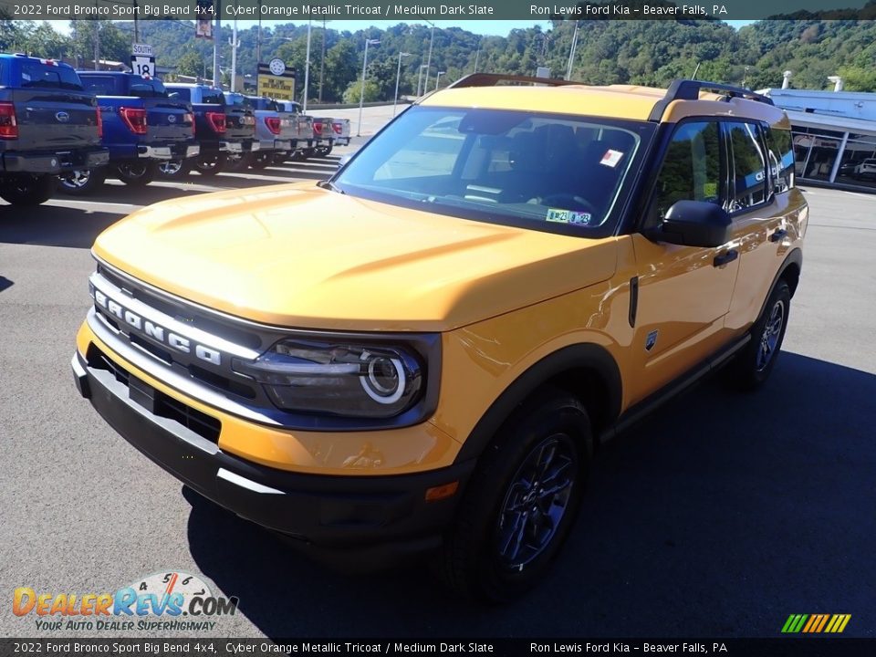 2022 Ford Bronco Sport Big Bend 4x4 Cyber Orange Metallic Tricoat / Medium Dark Slate Photo #4