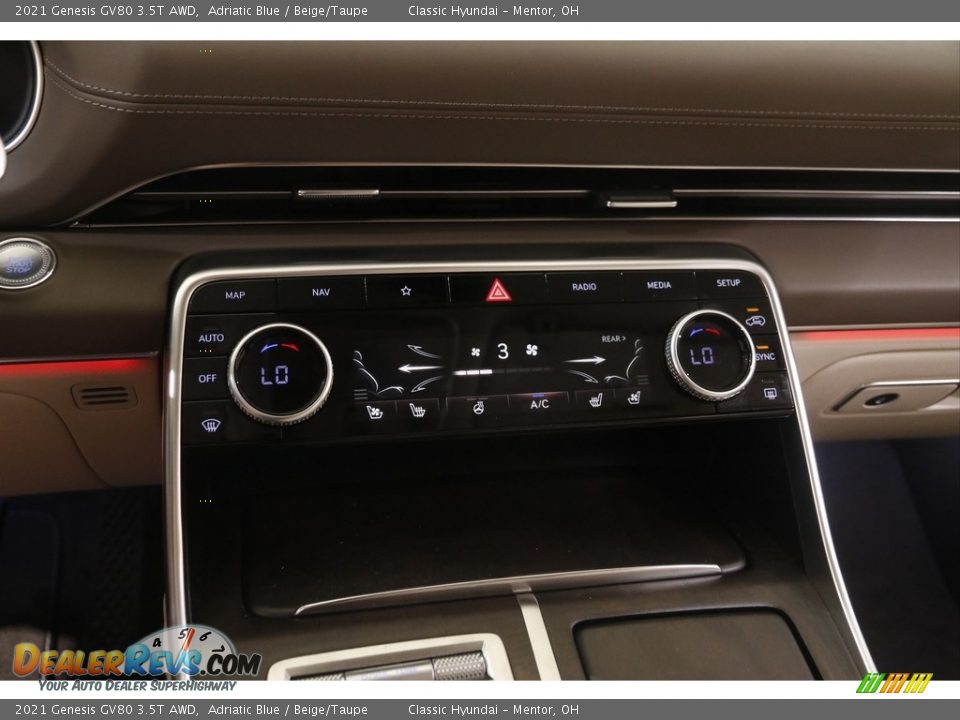 Controls of 2021 Genesis GV80 3.5T AWD Photo #16
