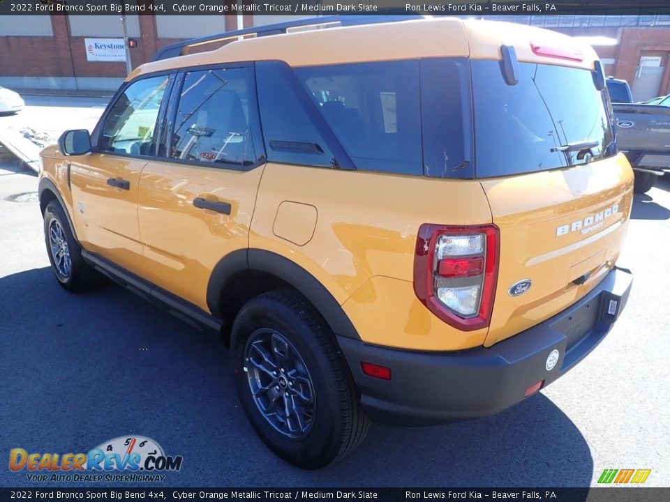 2022 Ford Bronco Sport Big Bend 4x4 Cyber Orange Metallic Tricoat / Medium Dark Slate Photo #6