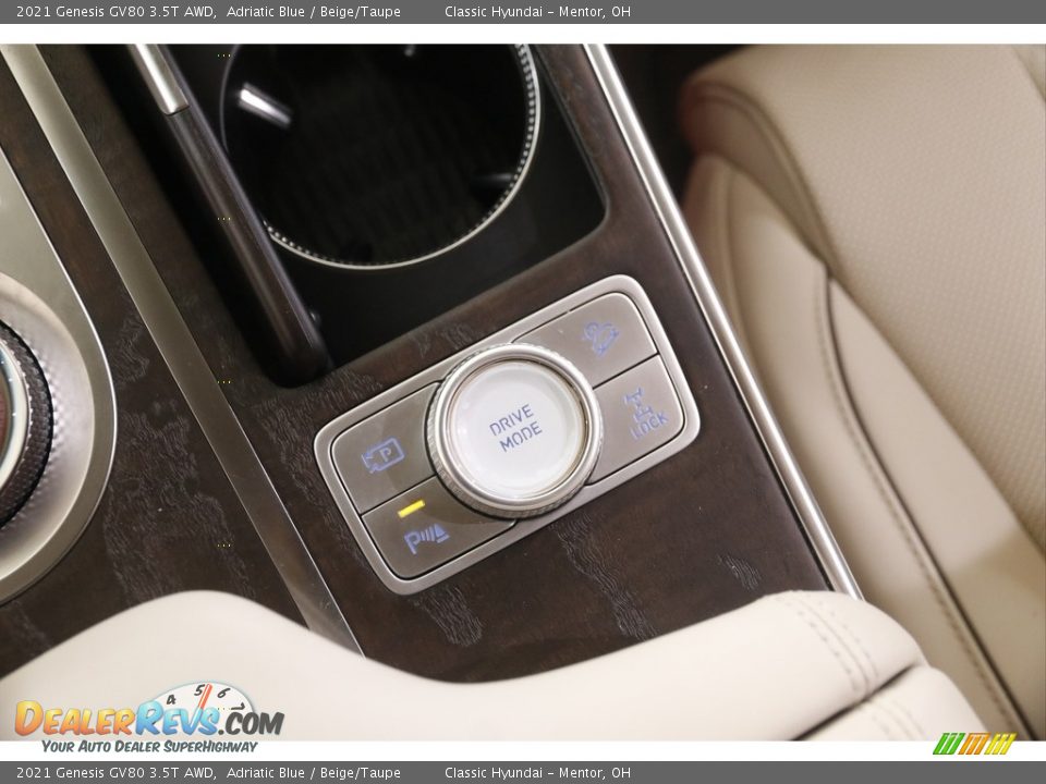 2021 Genesis GV80 3.5T AWD Adriatic Blue / Beige/Taupe Photo #20