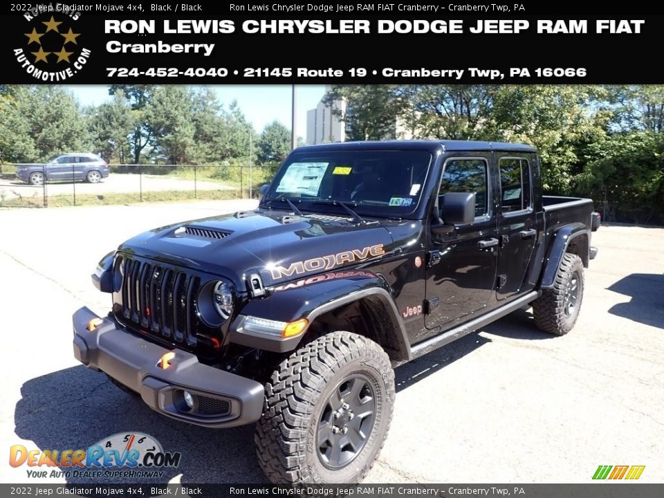 2022 Jeep Gladiator Mojave 4x4 Black / Black Photo #1