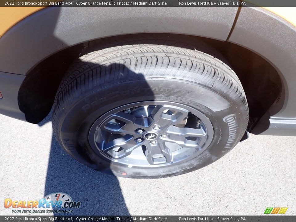 2022 Ford Bronco Sport Big Bend 4x4 Cyber Orange Metallic Tricoat / Medium Dark Slate Photo #9