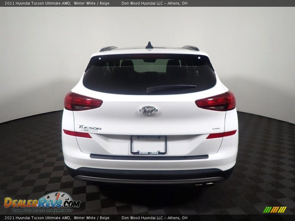 2021 Hyundai Tucson Ulitimate AWD Winter White / Beige Photo #15