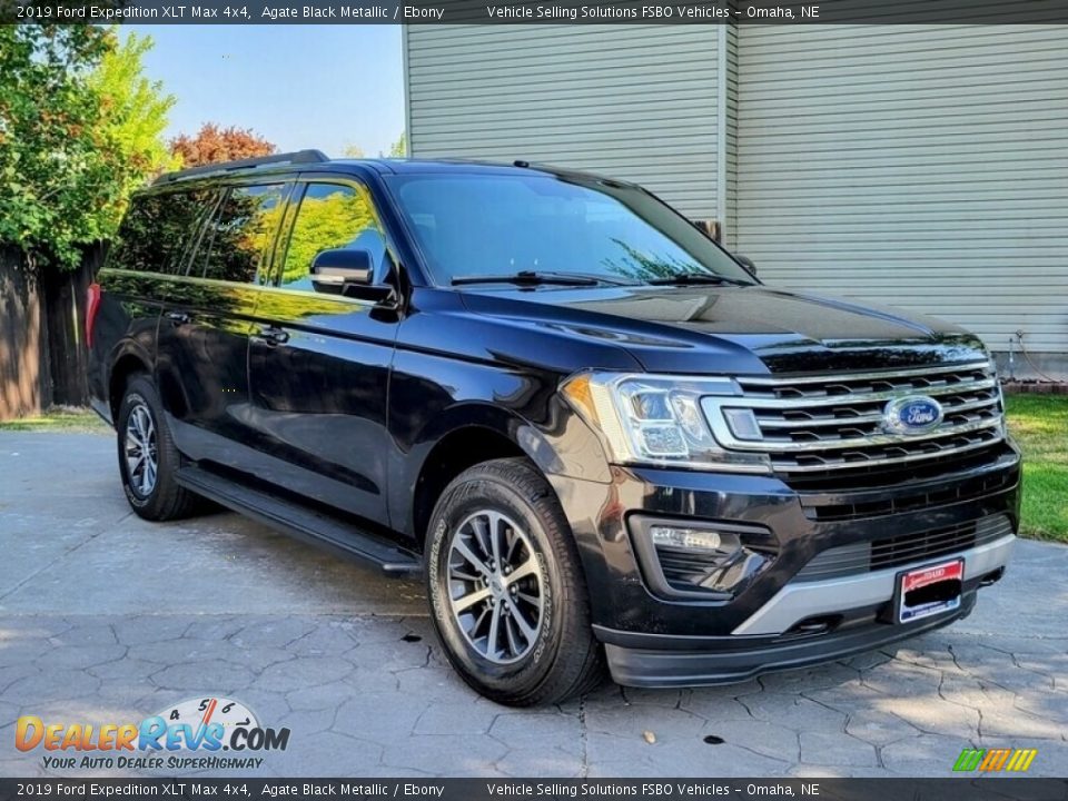 2019 Ford Expedition XLT Max 4x4 Agate Black Metallic / Ebony Photo #1