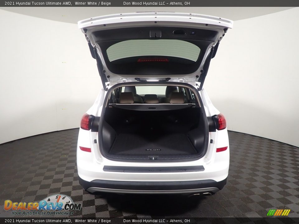 2021 Hyundai Tucson Ulitimate AWD Winter White / Beige Photo #16