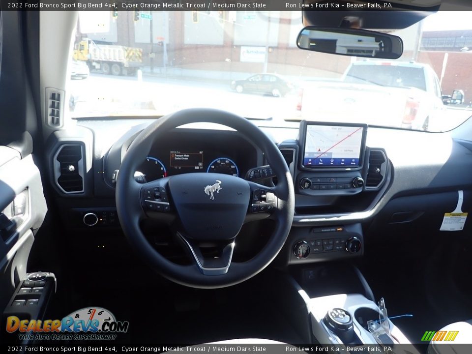 2022 Ford Bronco Sport Big Bend 4x4 Cyber Orange Metallic Tricoat / Medium Dark Slate Photo #13