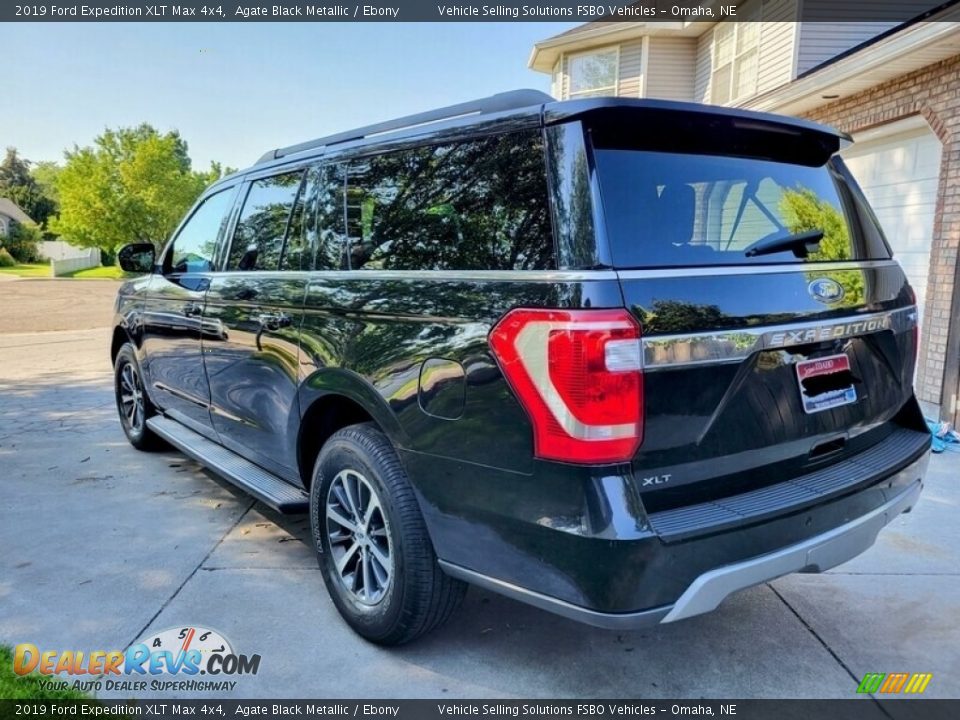 2019 Ford Expedition XLT Max 4x4 Agate Black Metallic / Ebony Photo #4