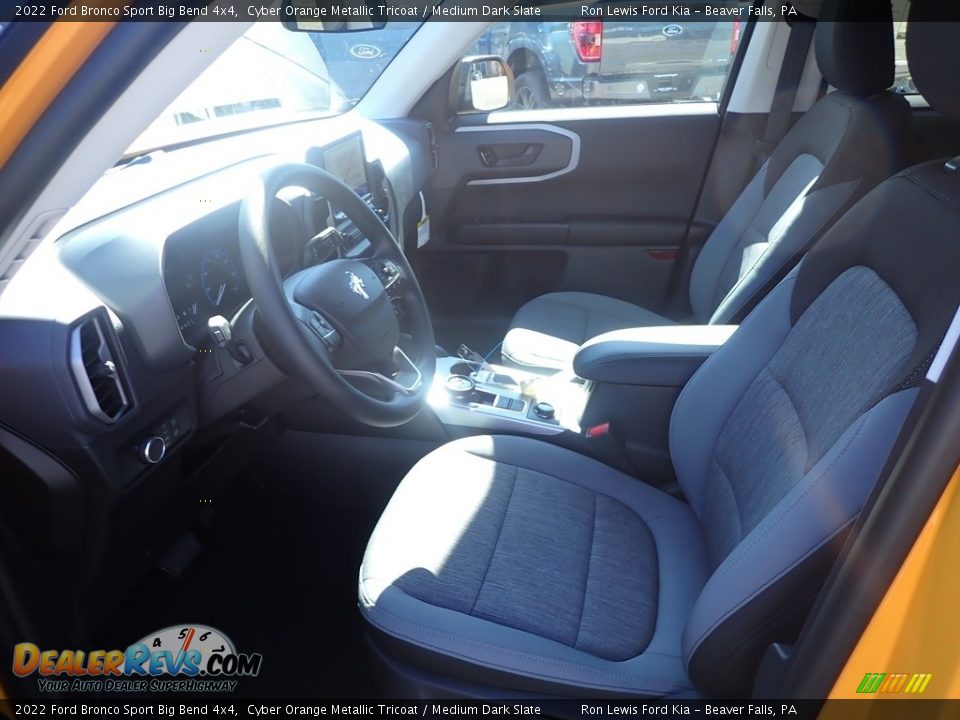 2022 Ford Bronco Sport Big Bend 4x4 Cyber Orange Metallic Tricoat / Medium Dark Slate Photo #14