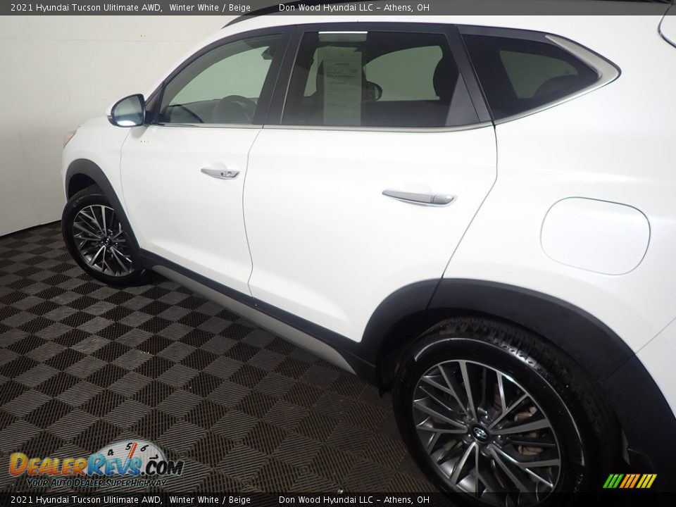2021 Hyundai Tucson Ulitimate AWD Winter White / Beige Photo #21