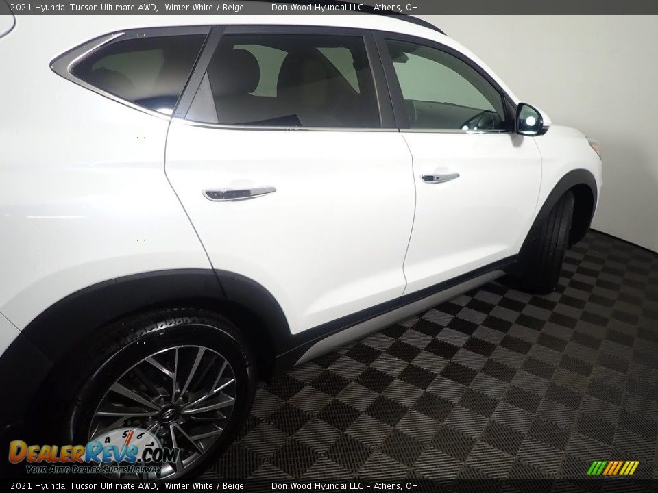 2021 Hyundai Tucson Ulitimate AWD Winter White / Beige Photo #22