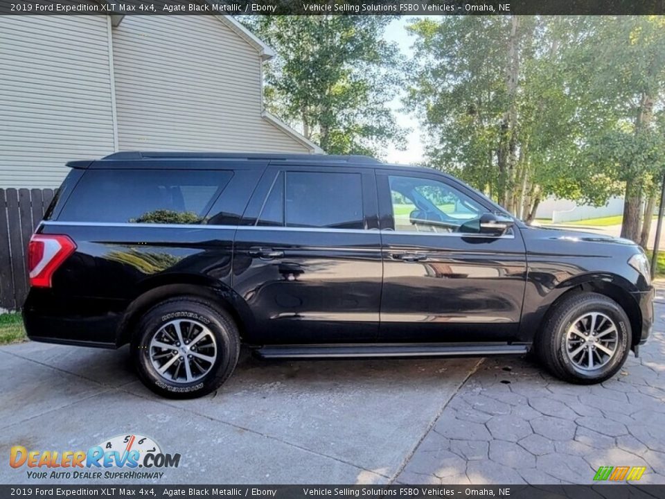 2019 Ford Expedition XLT Max 4x4 Agate Black Metallic / Ebony Photo #7