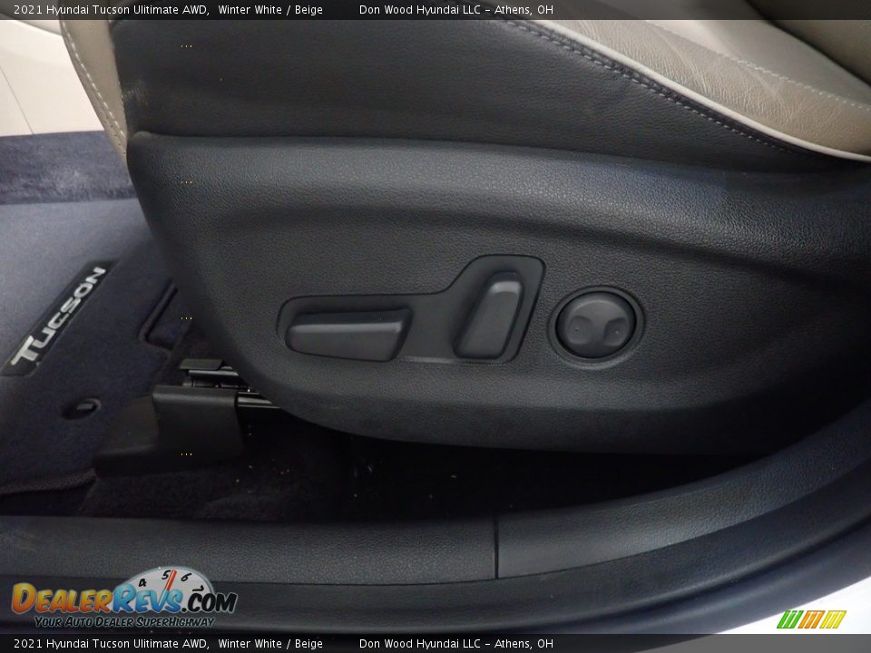 2021 Hyundai Tucson Ulitimate AWD Winter White / Beige Photo #26