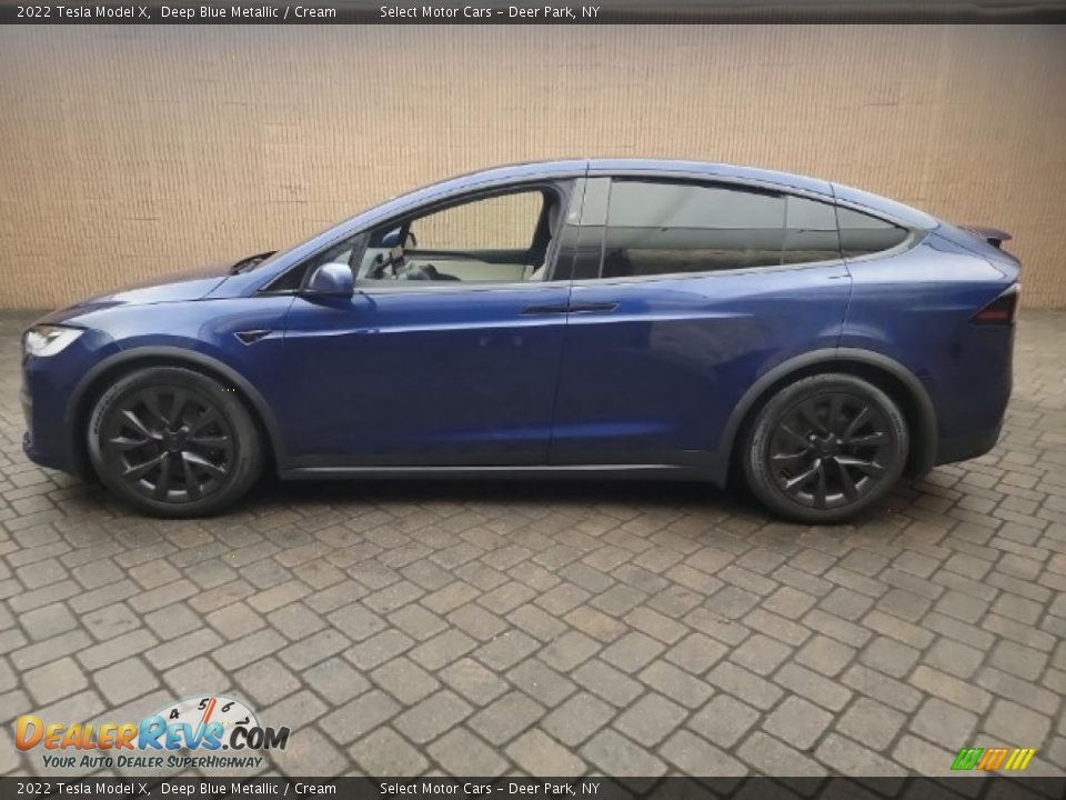 Deep Blue Metallic 2022 Tesla Model X  Photo #4