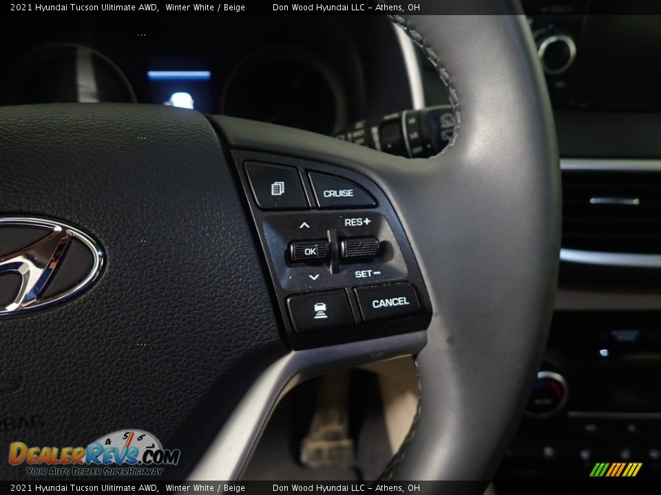 2021 Hyundai Tucson Ulitimate AWD Winter White / Beige Photo #33
