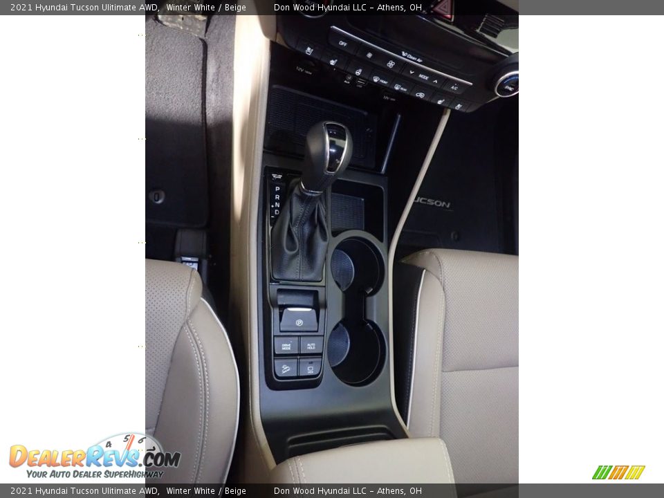 2021 Hyundai Tucson Ulitimate AWD Winter White / Beige Photo #35