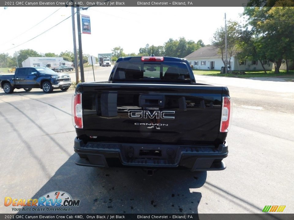 2021 GMC Canyon Elevation Crew Cab 4WD Onyx Black / Jet Black Photo #4