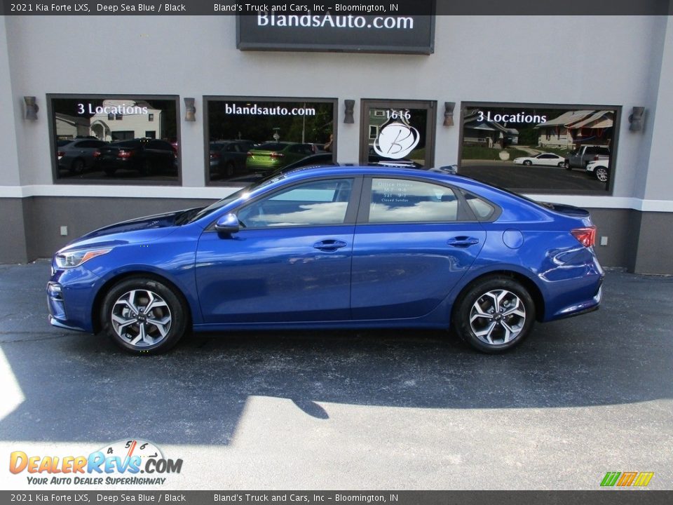 2021 Kia Forte LXS Deep Sea Blue / Black Photo #1