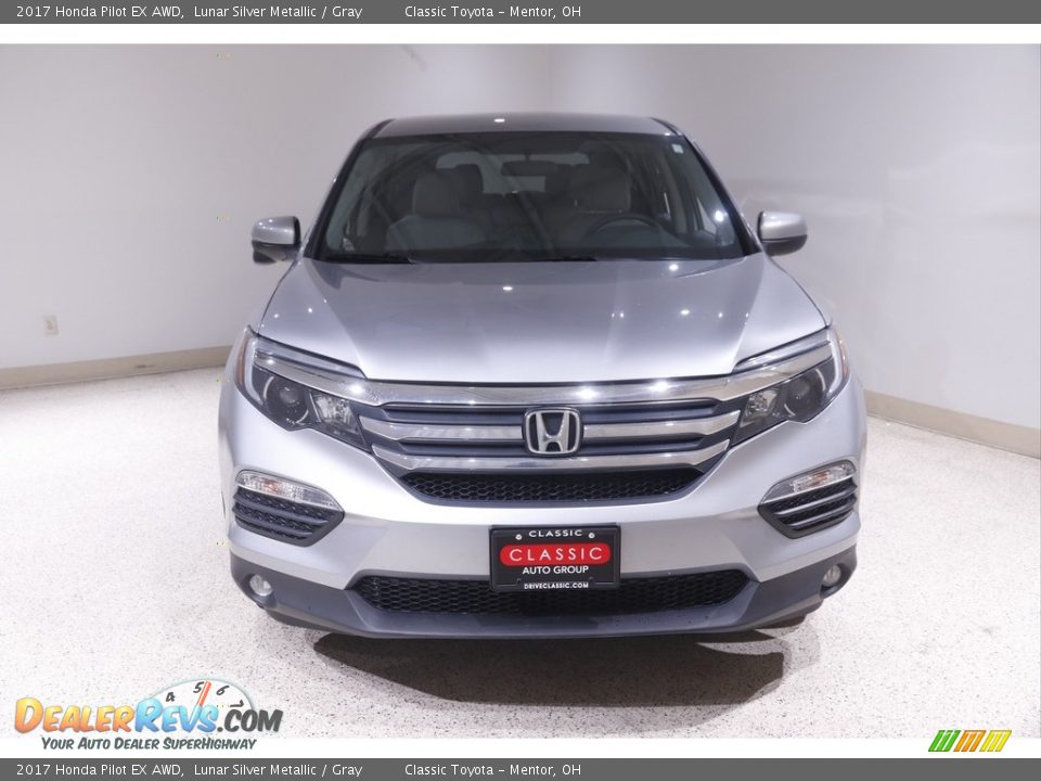 2017 Honda Pilot EX AWD Lunar Silver Metallic / Gray Photo #2