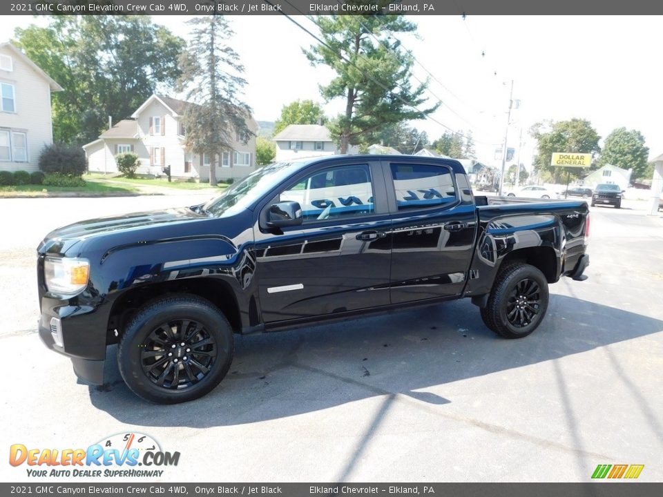 2021 GMC Canyon Elevation Crew Cab 4WD Onyx Black / Jet Black Photo #7