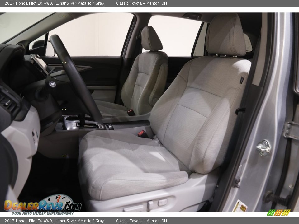 2017 Honda Pilot EX AWD Lunar Silver Metallic / Gray Photo #5