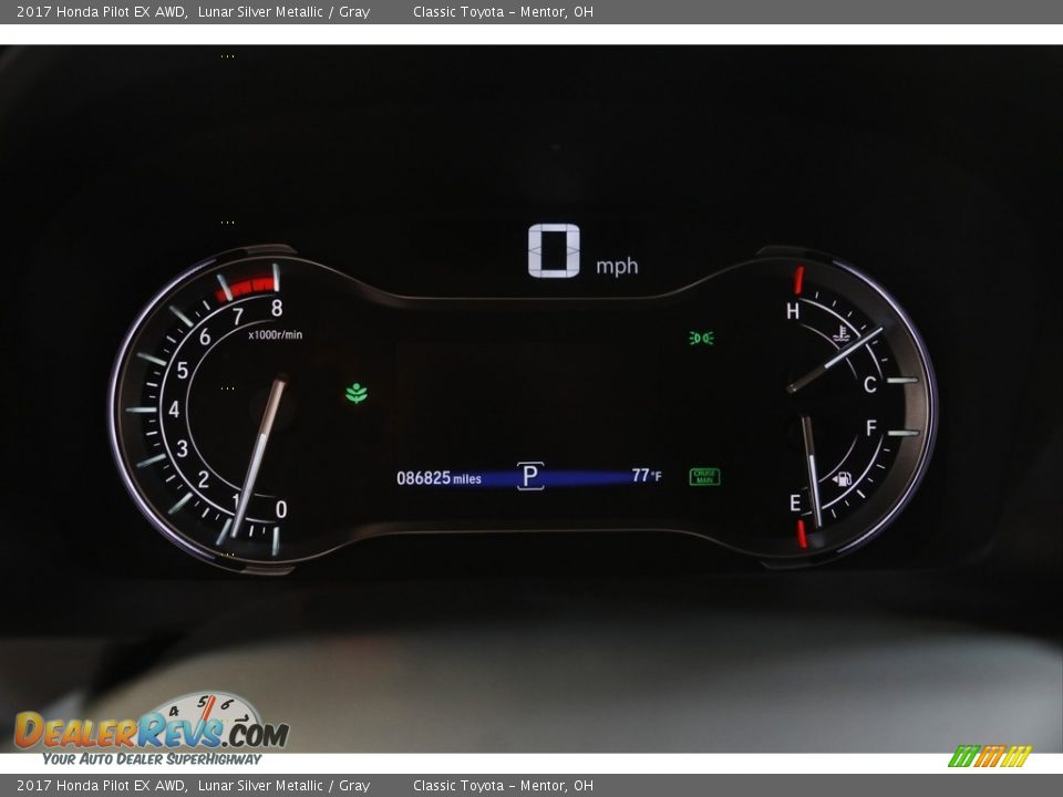 2017 Honda Pilot EX AWD Lunar Silver Metallic / Gray Photo #8