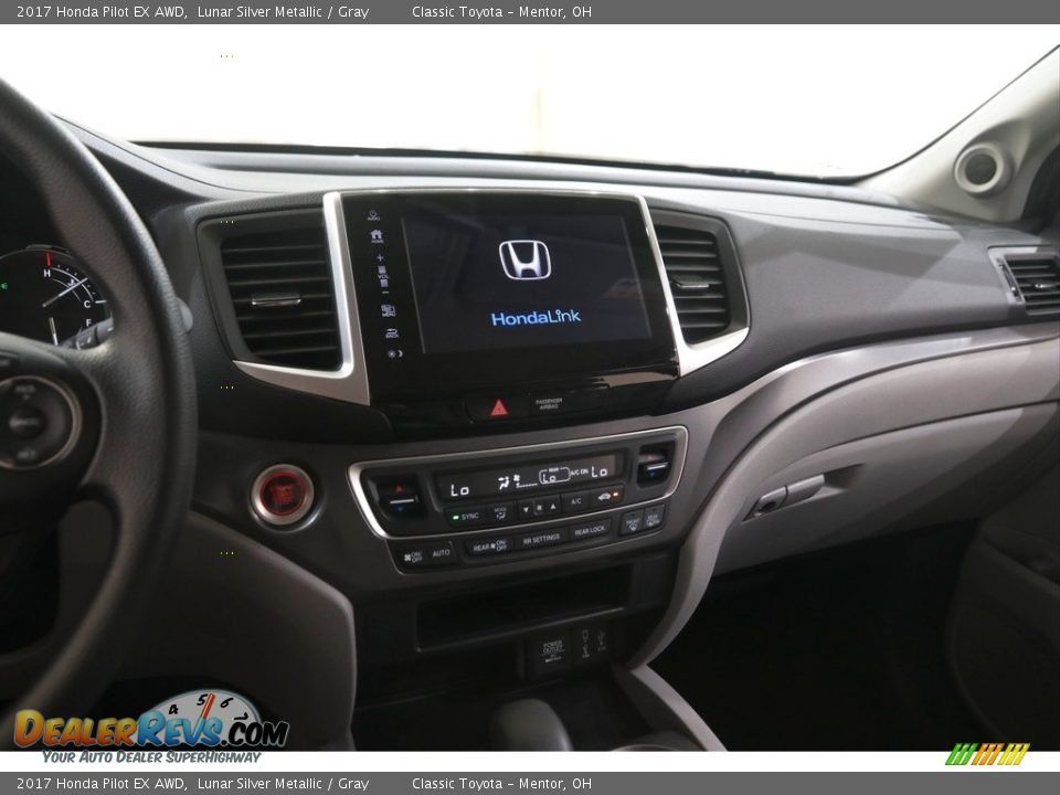 2017 Honda Pilot EX AWD Lunar Silver Metallic / Gray Photo #9