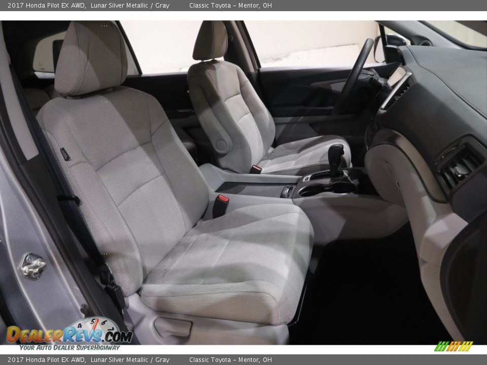 2017 Honda Pilot EX AWD Lunar Silver Metallic / Gray Photo #15