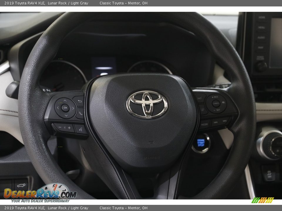 2019 Toyota RAV4 XLE Lunar Rock / Light Gray Photo #7