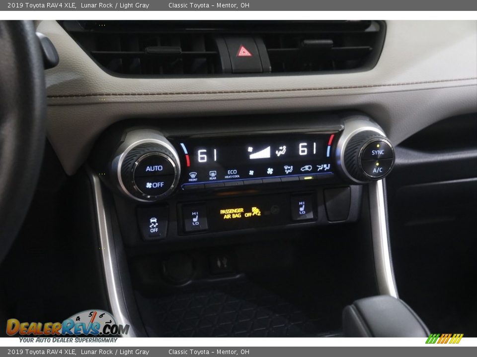 2019 Toyota RAV4 XLE Lunar Rock / Light Gray Photo #12