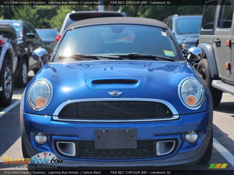 2013 Mini Cooper S Roadster Lightning Blue Metallic / Carbon Black Photo #3