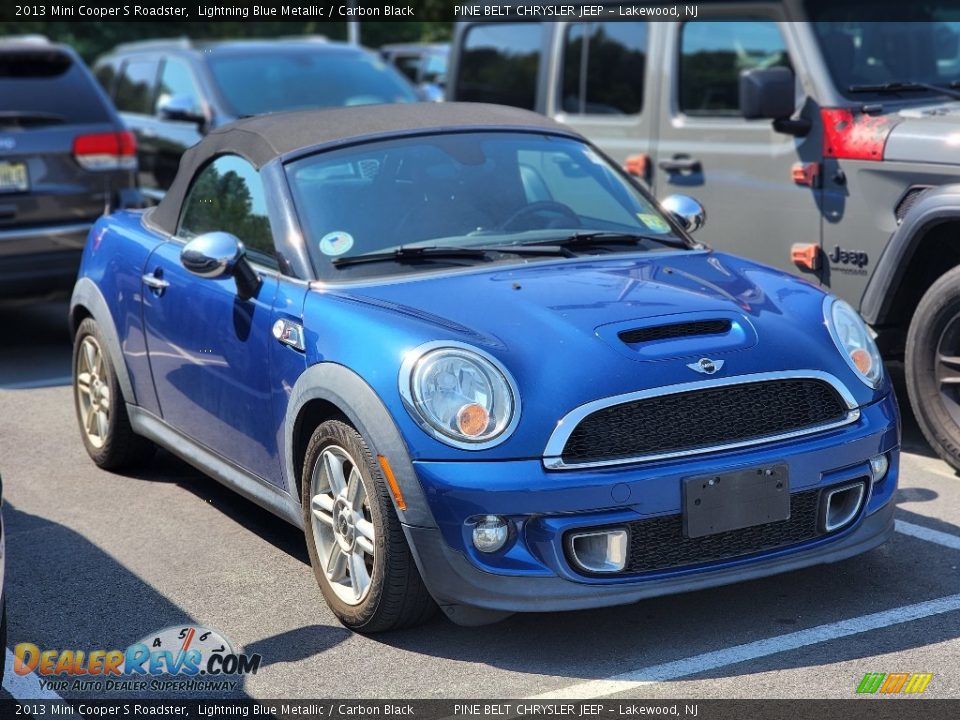 2013 Mini Cooper S Roadster Lightning Blue Metallic / Carbon Black Photo #4