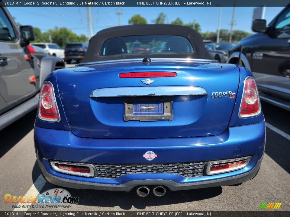 2013 Mini Cooper S Roadster Lightning Blue Metallic / Carbon Black Photo #7