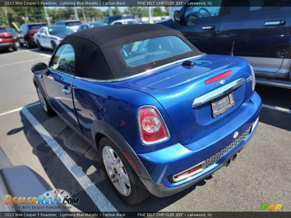 2013 Mini Cooper S Roadster Lightning Blue Metallic / Carbon Black Photo #8