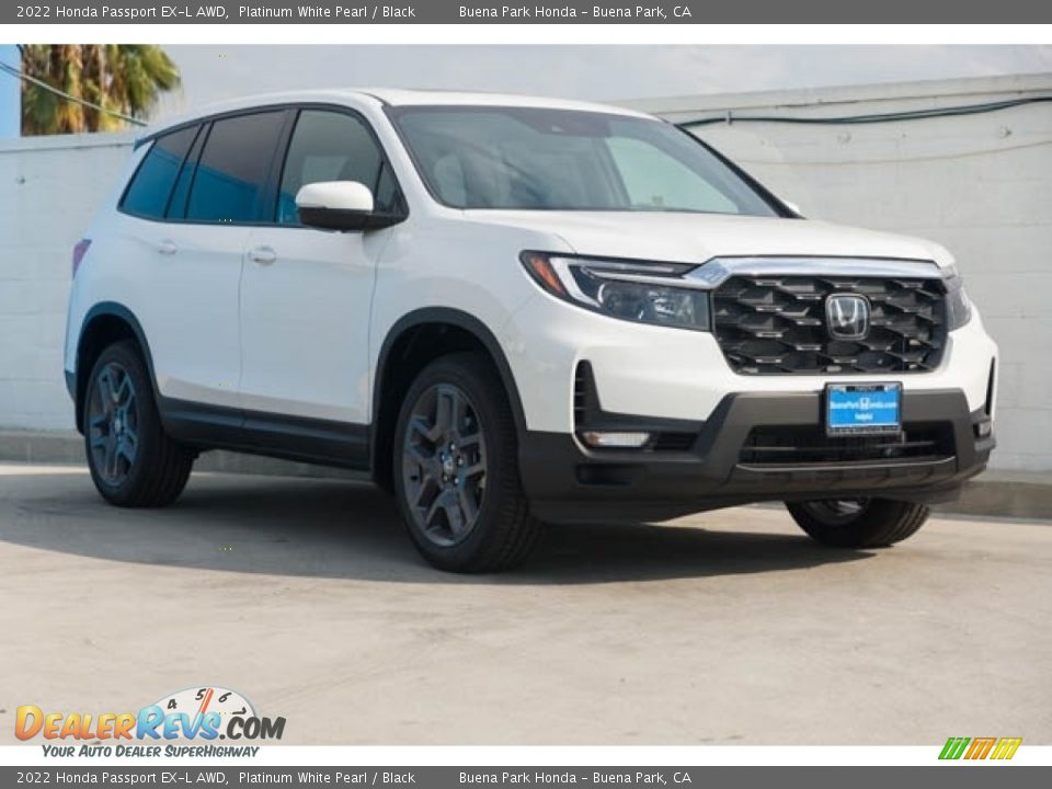 2022 Honda Passport EX-L AWD Platinum White Pearl / Black Photo #1