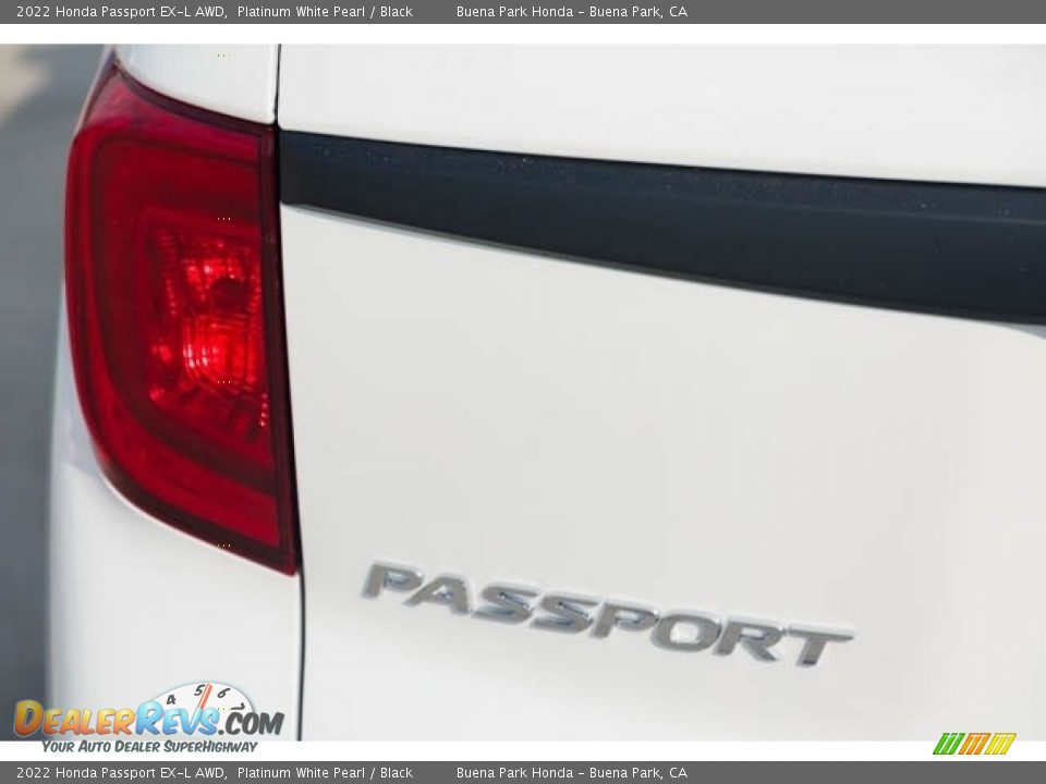 2022 Honda Passport EX-L AWD Platinum White Pearl / Black Photo #6