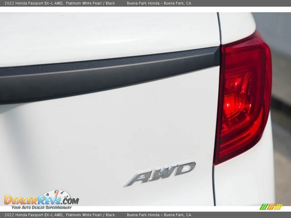 2022 Honda Passport EX-L AWD Platinum White Pearl / Black Photo #7