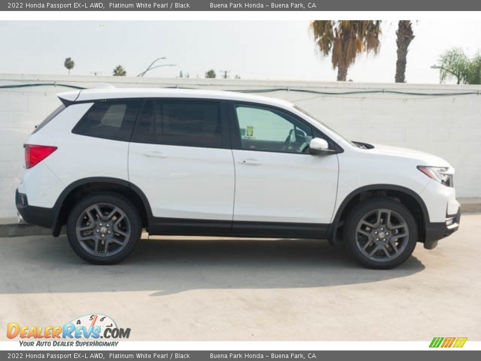 2022 Honda Passport EX-L AWD Platinum White Pearl / Black Photo #8